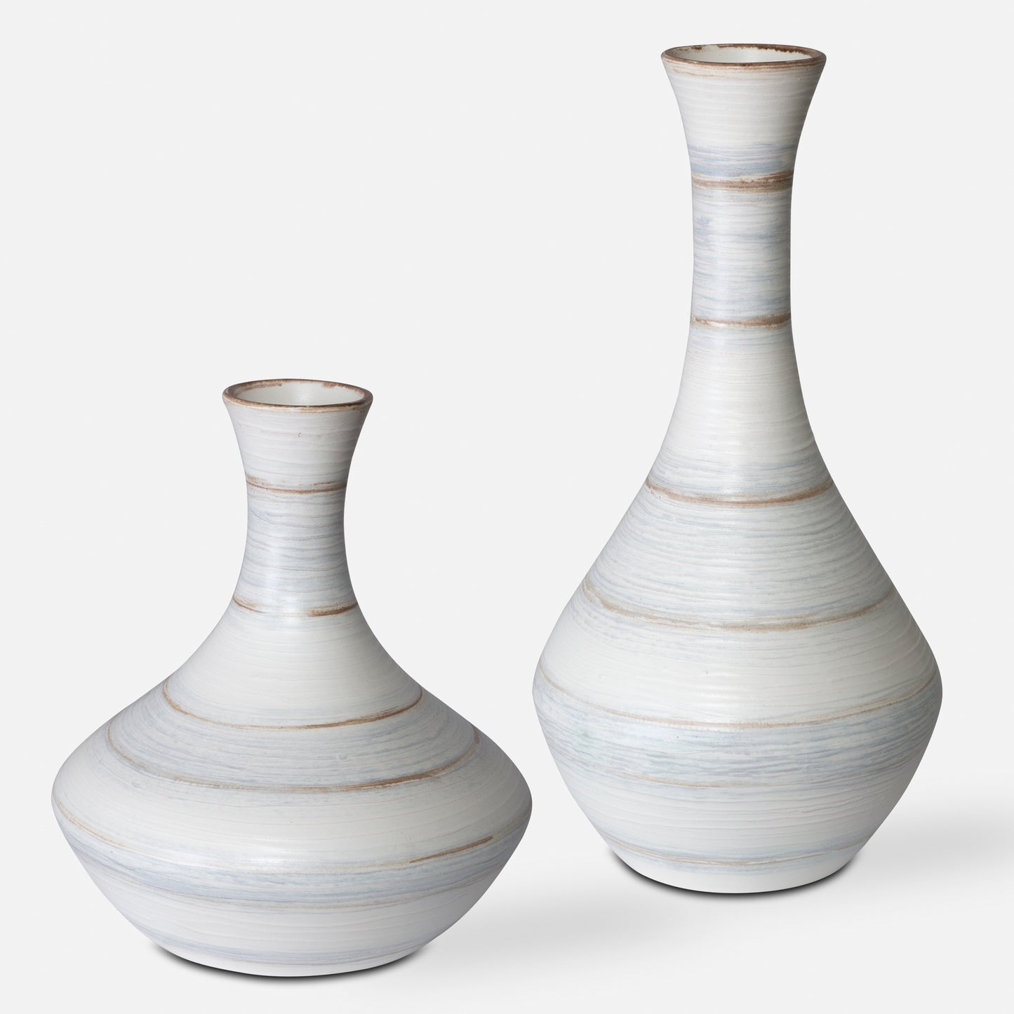 Uttermost Potter Fluted Striped Vases, S/2 17964