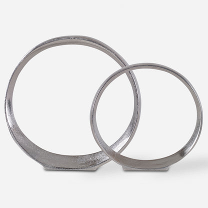 Uttermost Orbits Nickel Ring Sculptures, S/2 17985