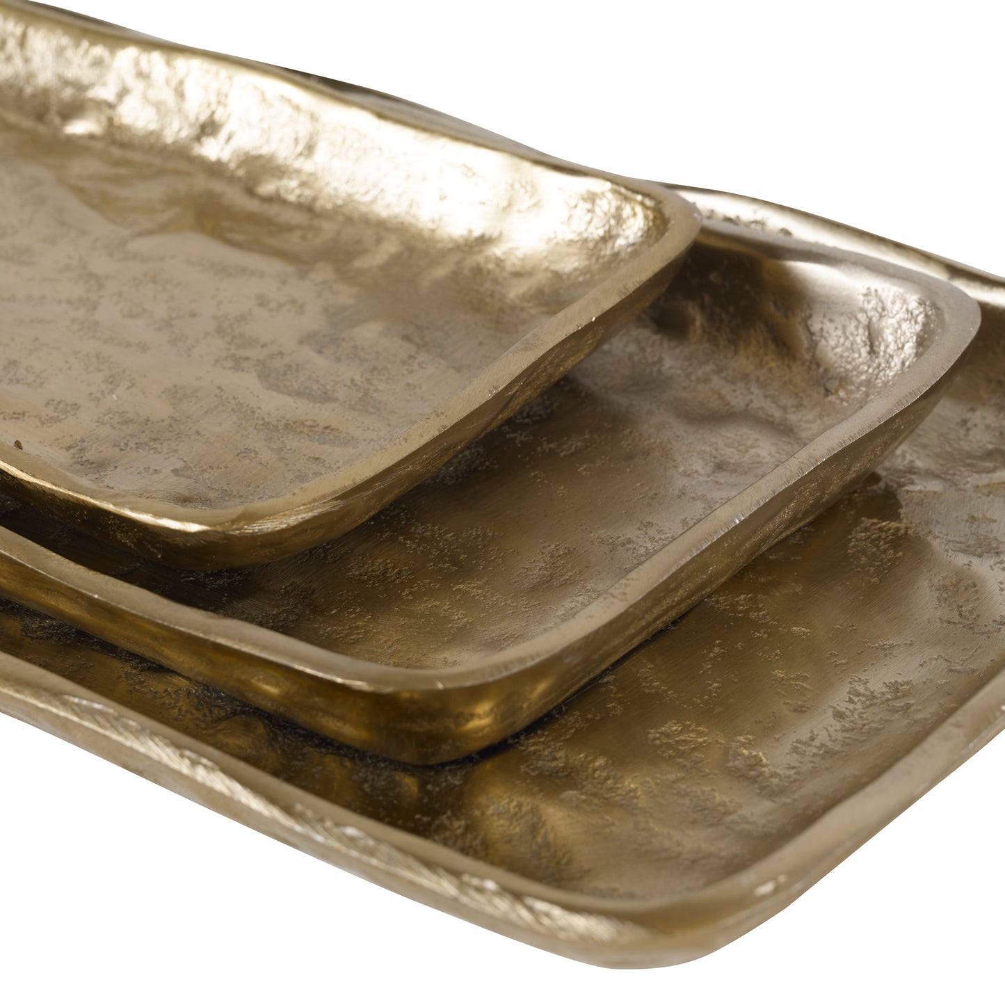 Uttermost Artisan Antique Gold Trays, S/3 17989