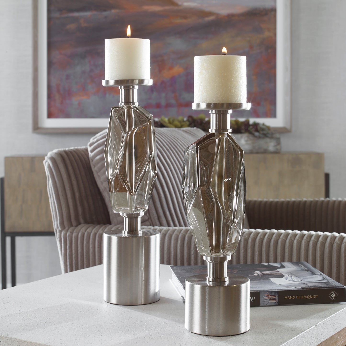 Uttermost Ore Candleholders, Set/2 17994