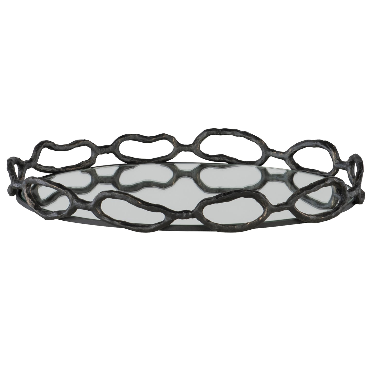 Uttermost Cable Black Chain Tray 18000