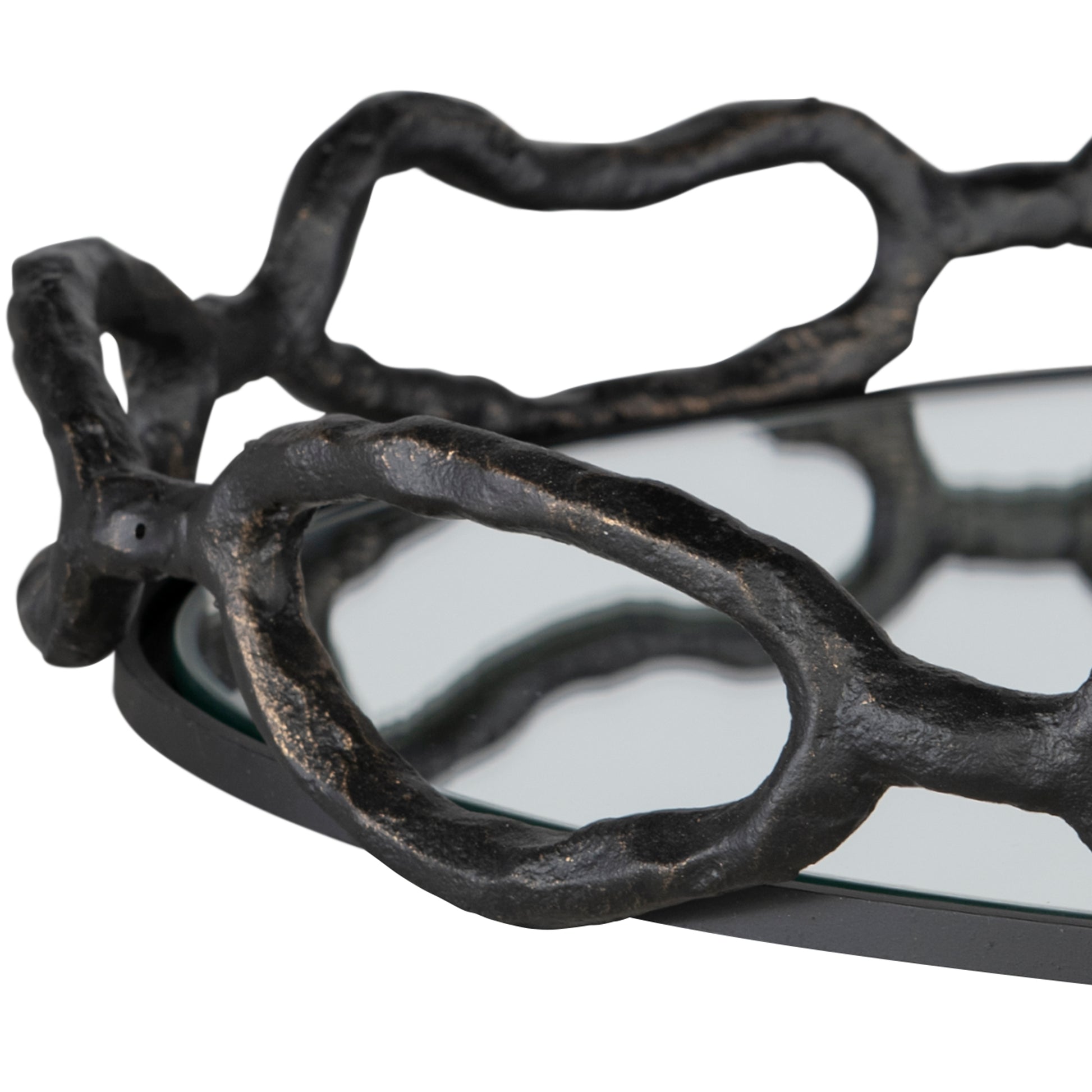 Uttermost Cable Black Chain Tray 18000