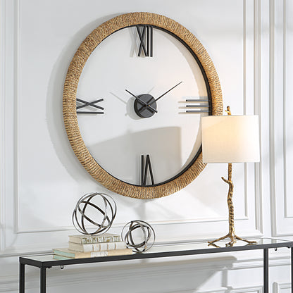 Uttermost Montecito Coastal Modern Wall Clock 06464