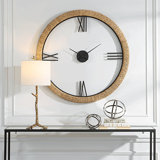 Uttermost Montecito Coastal Modern Wall Clock 06464