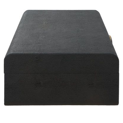 Uttermost Lalique Black Shagreen Box  18058