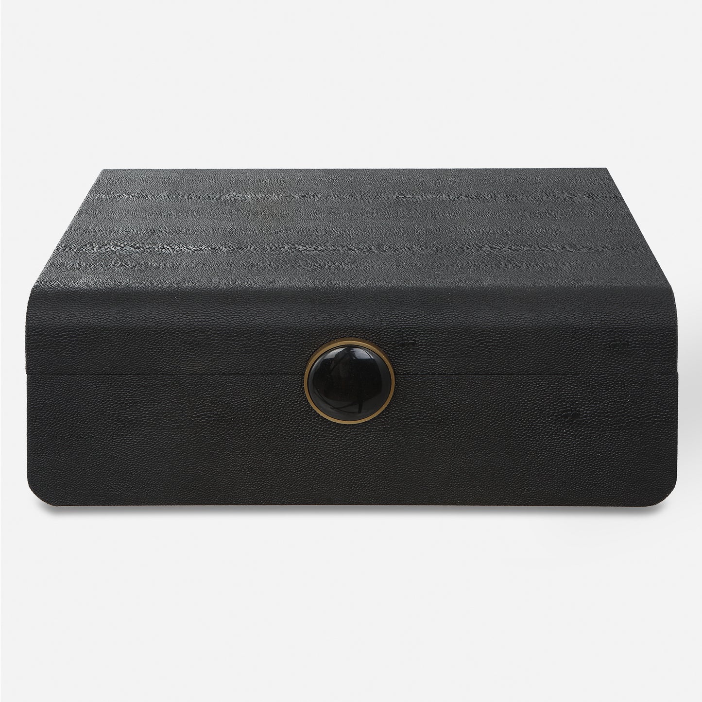 Uttermost Lalique Black Shagreen Box  18058