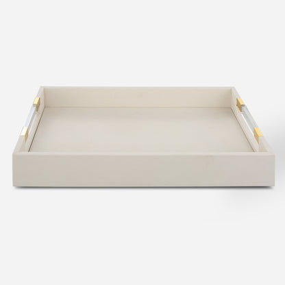 Uttermost Wessex White Shagreen Tray 18060