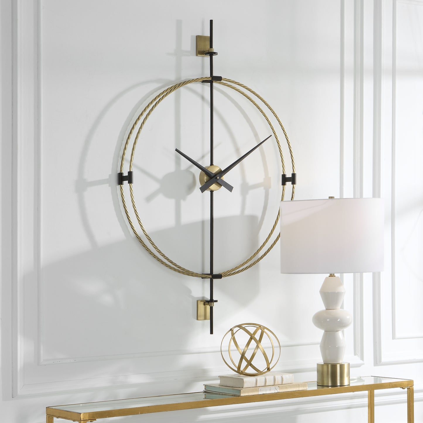 Uttermost Time Flies Modern Wall Clock 06106