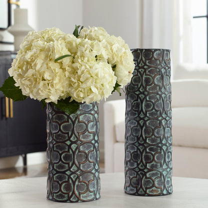 Uttermost Baltra Bronze Patina Vases, S/2 18098