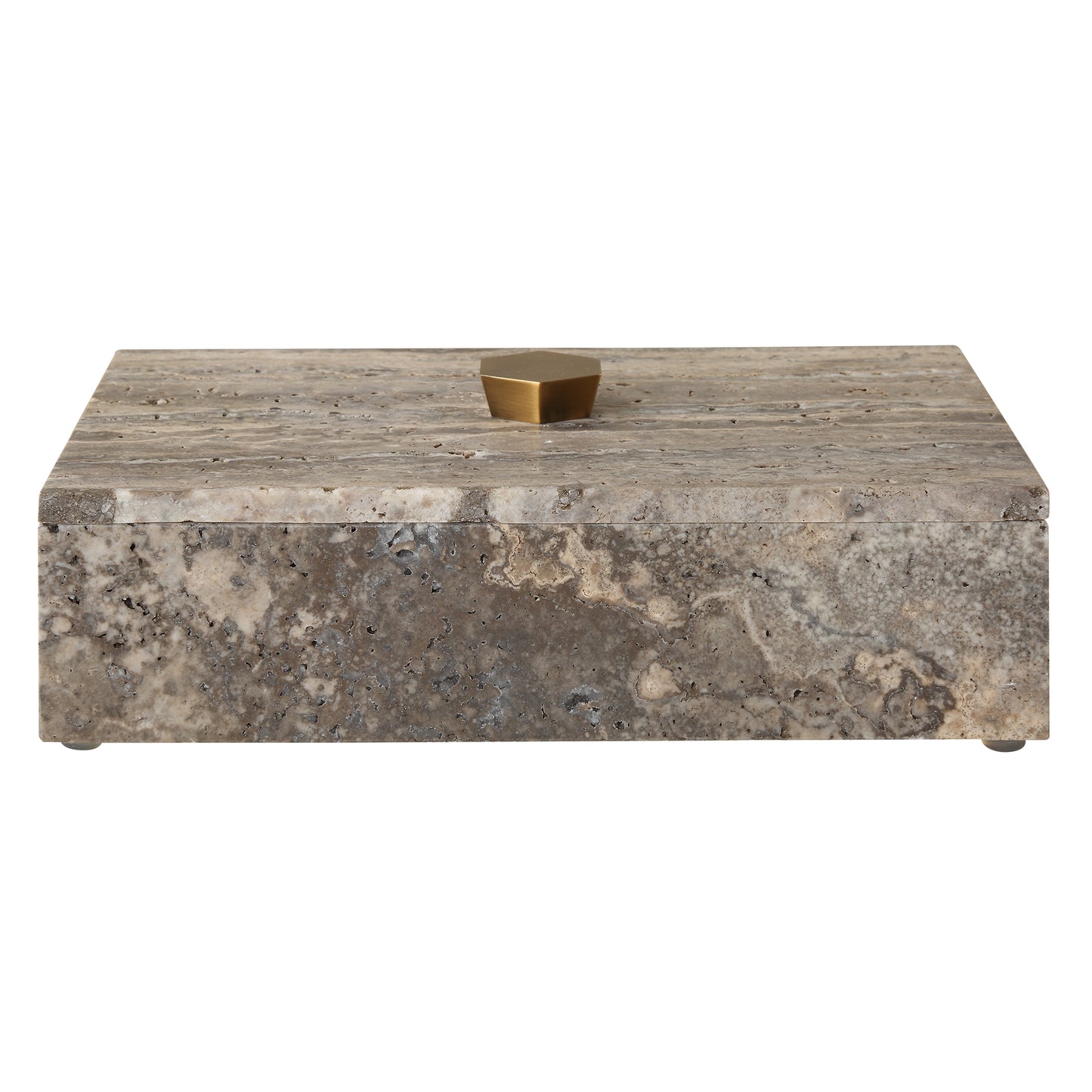 Uttermost Griseus Travertine Stone Box 18153