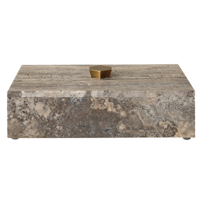 Uttermost Griseus Travertine Stone Box 18153