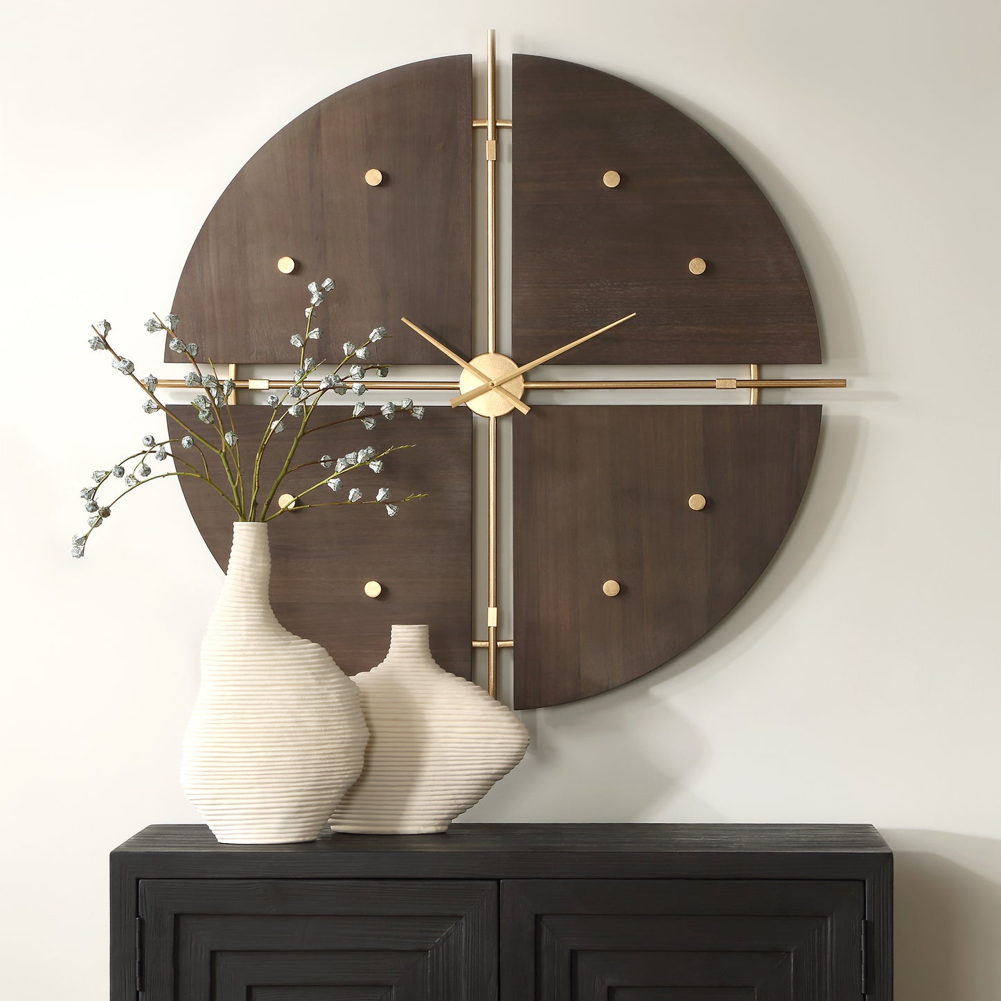 Uttermost Walnut Elegance Wall Clock 06465