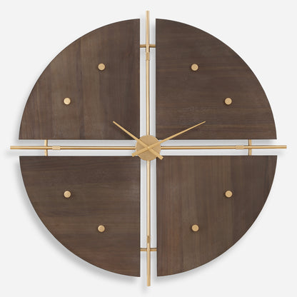 Uttermost Walnut Elegance Wall Clock 06465