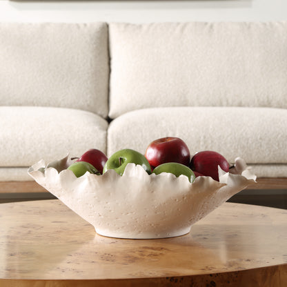 Uttermost Blossom Short Off-white Bowl 18154