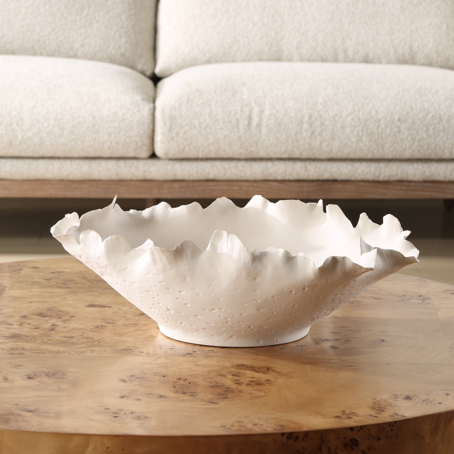 Uttermost Blossom Short Off-white Bowl 18154