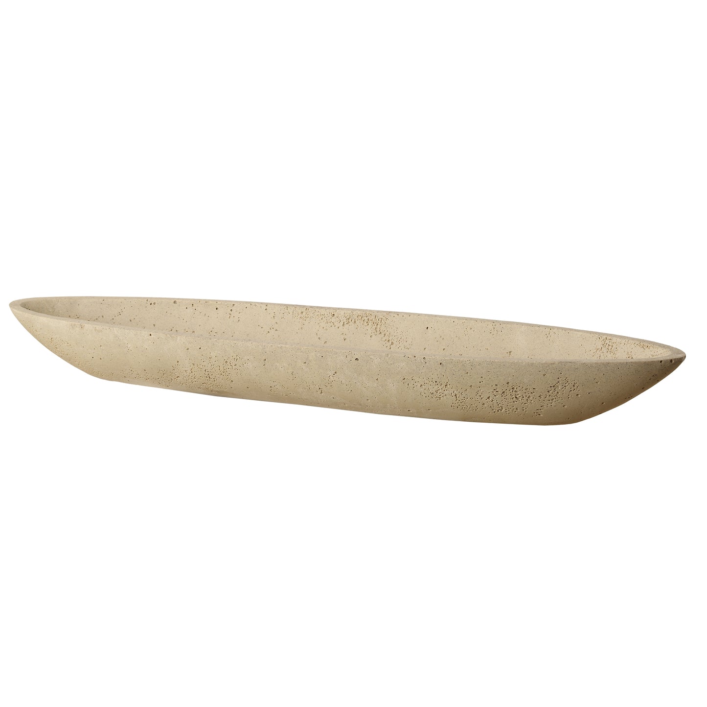 Uttermost Vessel Cast Ivory Canoe Bowl 18163