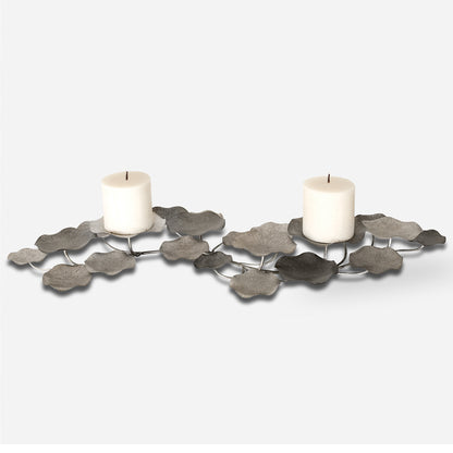 Uttermost Lying Lotus Metal Candleholders 17079