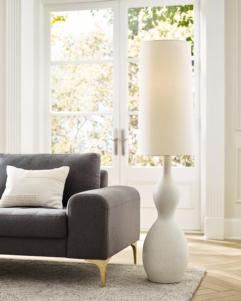 Visual Comfort Studio AERIN Antonina Floor Lamp in Marion White AET1081MRW1