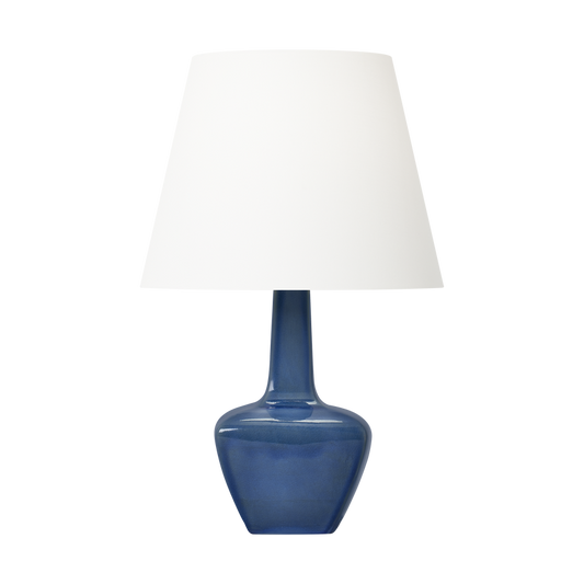 Visual Comfort Studio AERIN Diogo Large Table Lamp in Blue Anglia Crackle AET1161BAC1