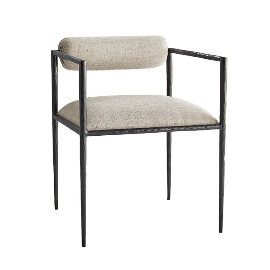 Arteriors Home Barbana Chair Pewter Texture 4543