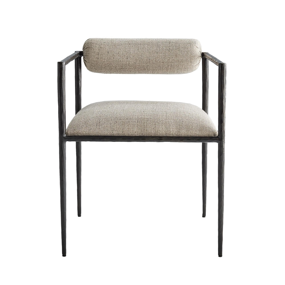 Arteriors Home Barbana Chair Pewter Texture 4543