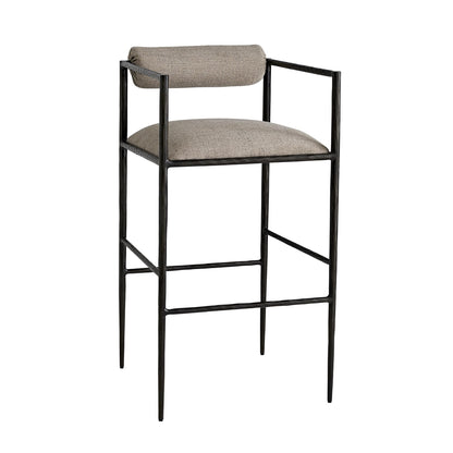 Arteriors Home Barbana Bar Stool Pewter Texture 4709