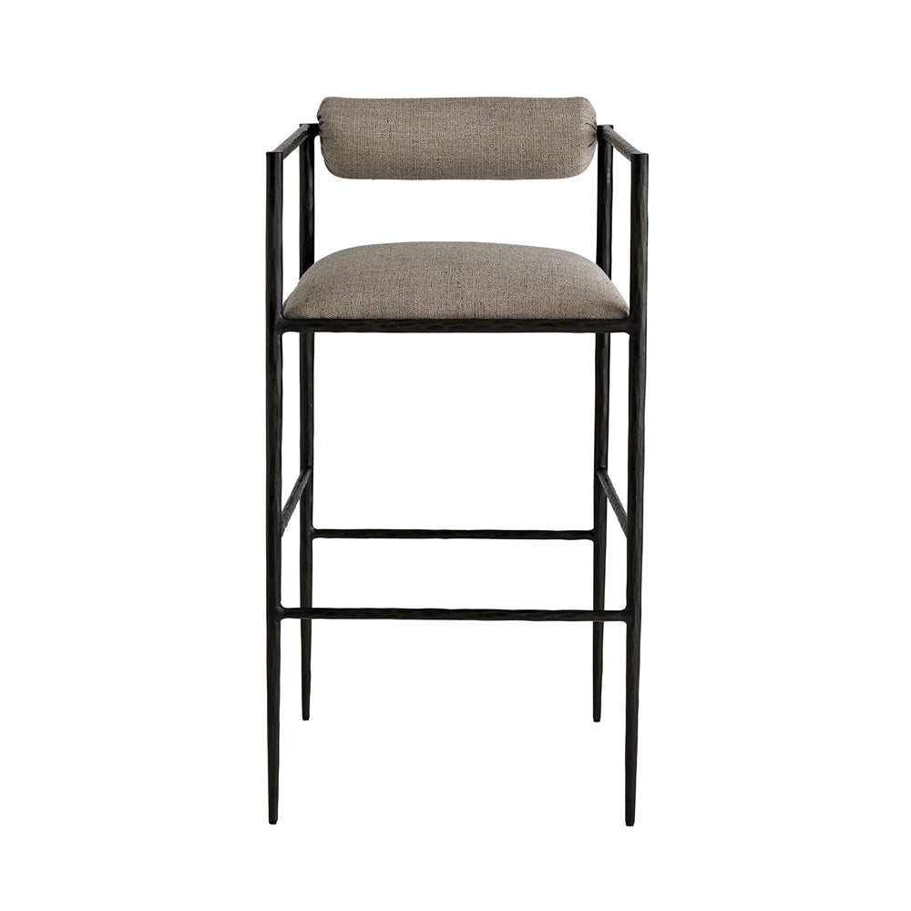 Arteriors Home Barbana Bar Stool Pewter Texture 4709