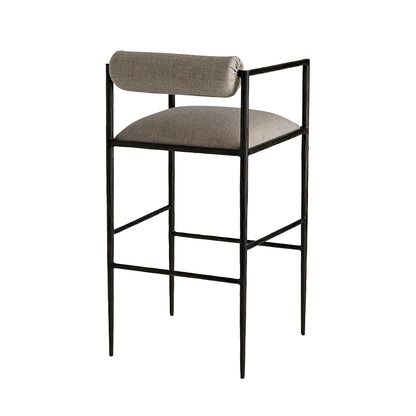 Arteriors Home Barbana Bar Stool Pewter Texture 4709