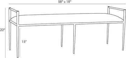 Arteriors Home Barbana Bench 6886