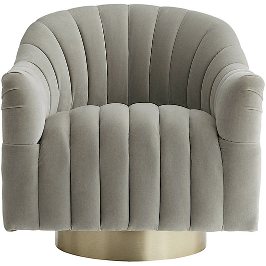 Arteriors Home Springsteen Chair Flint Velvet Champagne Swivel 8035