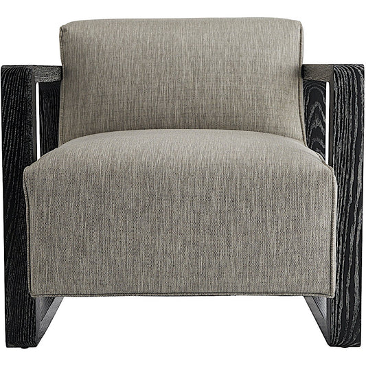 Arteriors Home Duran Chair Fossil Tweed Black Cerused DJ8070