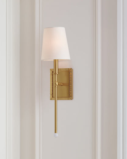 Visual Comfort Studio Alexa Hampton Baxley Sconce in Burnished Brass AW1051BBS