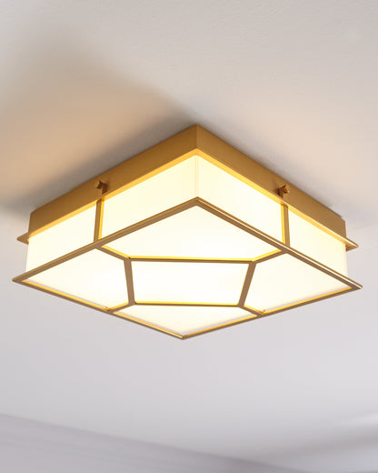 Visual Comfort Studio Alexa Hampton Transom Flush Mount in Burnished Brass AF1063BBS