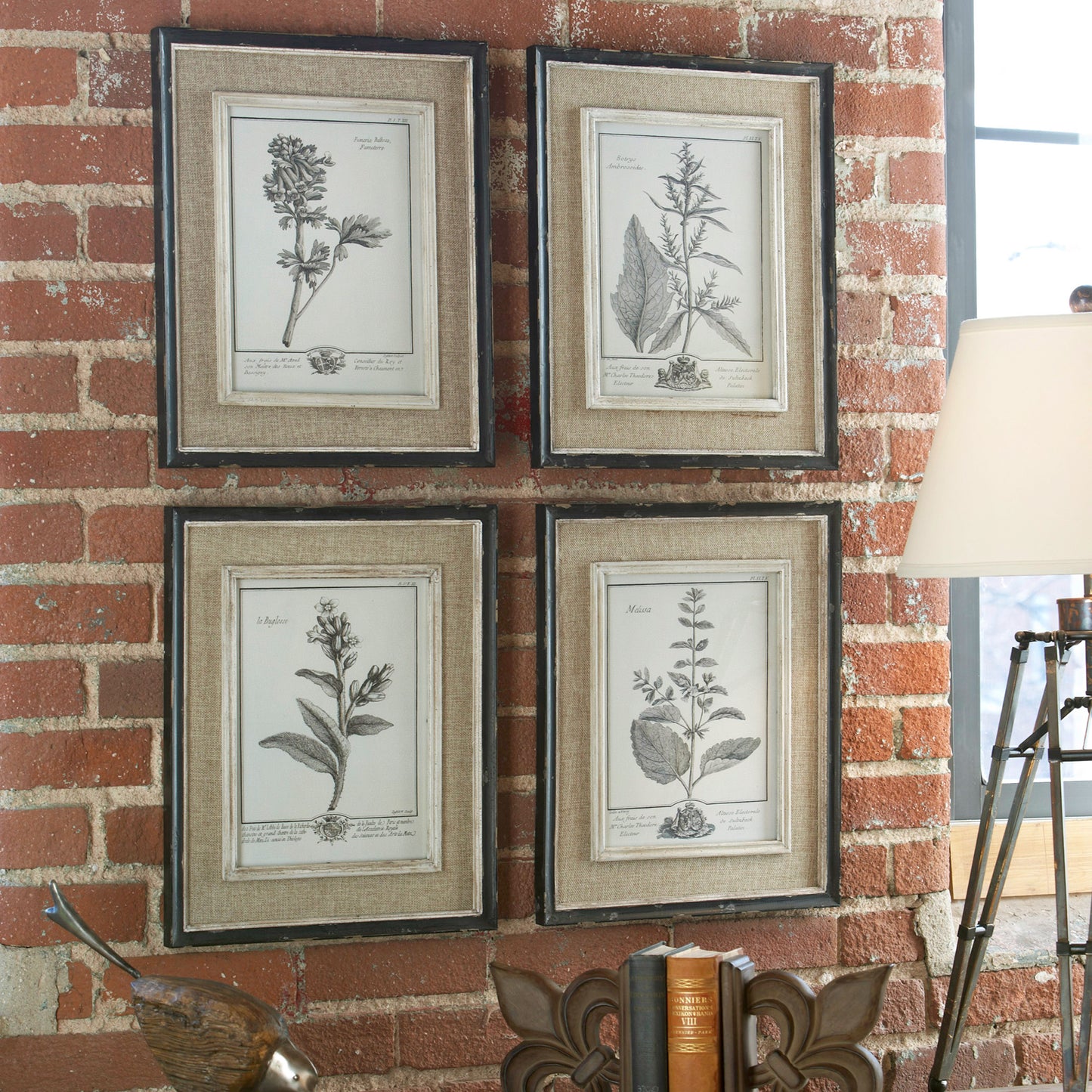 Uttermost Casual Grey Study Framed Art Set/4 32510