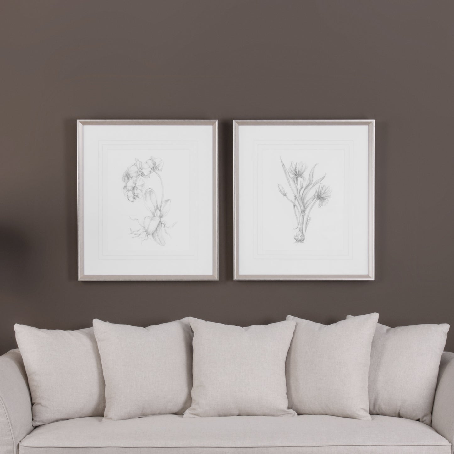 Uttermost Botanical Sketches Framed Prints S/2 33649