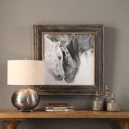 Uttermost Custom Black And White Horses Print 51110