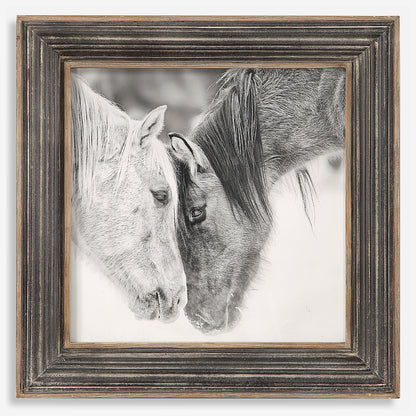 Uttermost Custom Black And White Horses Print 51110