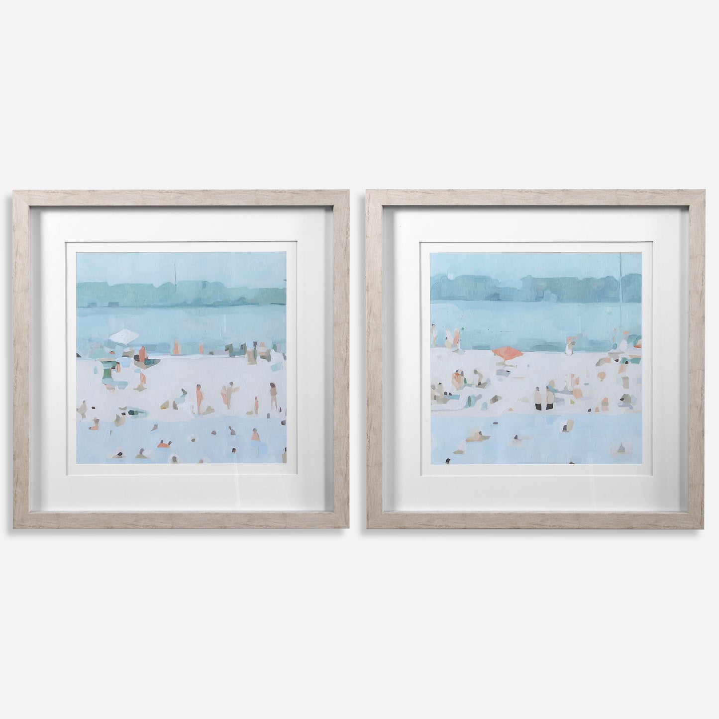 Uttermost Sea Glass Sandbar Framed Prints, Set/2 33695