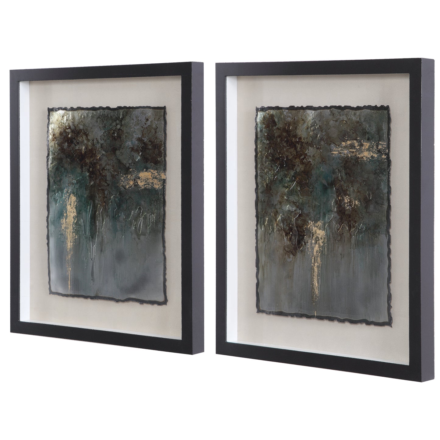 Uttermost Rustic Patina Framed Prints, Set/2 35366