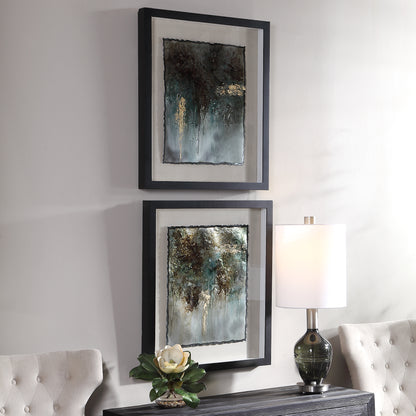 Uttermost Rustic Patina Framed Prints, Set/2 35366