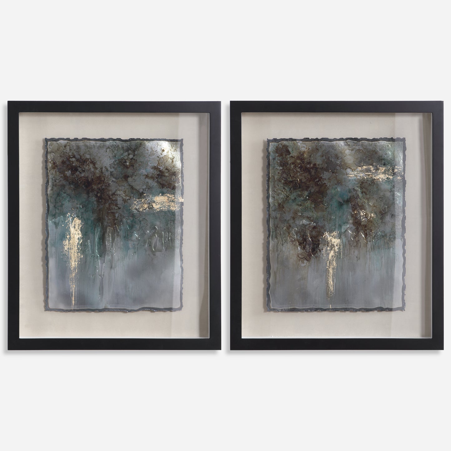 Uttermost Rustic Patina Framed Prints, Set/2 35366