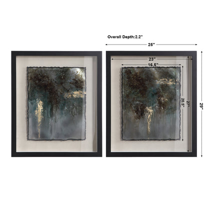 Uttermost Rustic Patina Framed Prints, Set/2 35366