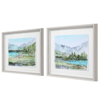 Uttermost Plein Air Reservoir Watercolor Prints, S/2 33719