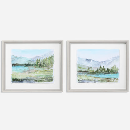 Uttermost Plein Air Reservoir Watercolor Prints, S/2 33719