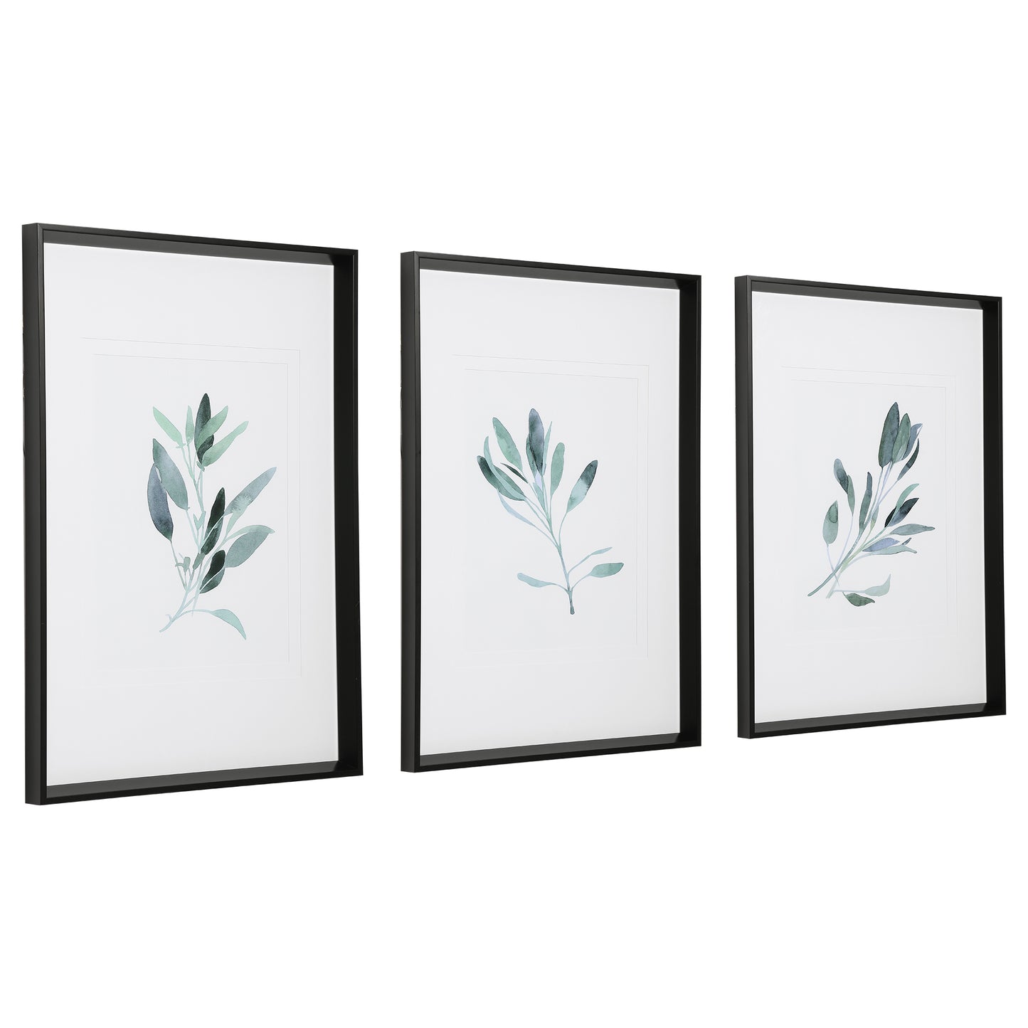 Uttermost Simple Sage Watercolor Prints, S/3 33723