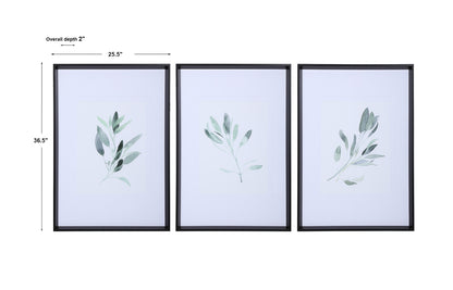 Uttermost Simple Sage Watercolor Prints, S/3 33723