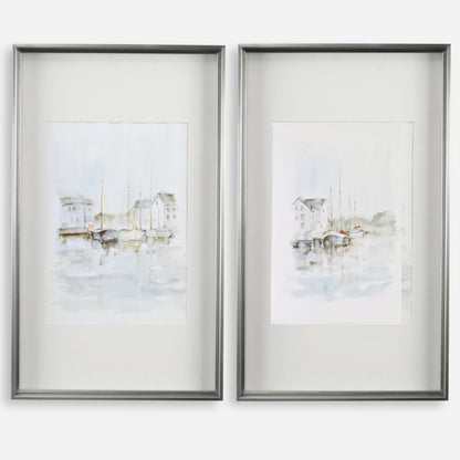 Uttermost New England Port Framed Prints, S/2 33714