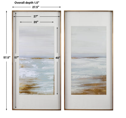 Uttermost Coastline Framed Prints, S/2 33716