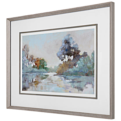 Uttermost Morning Lake Watercolor Framed Print 41418