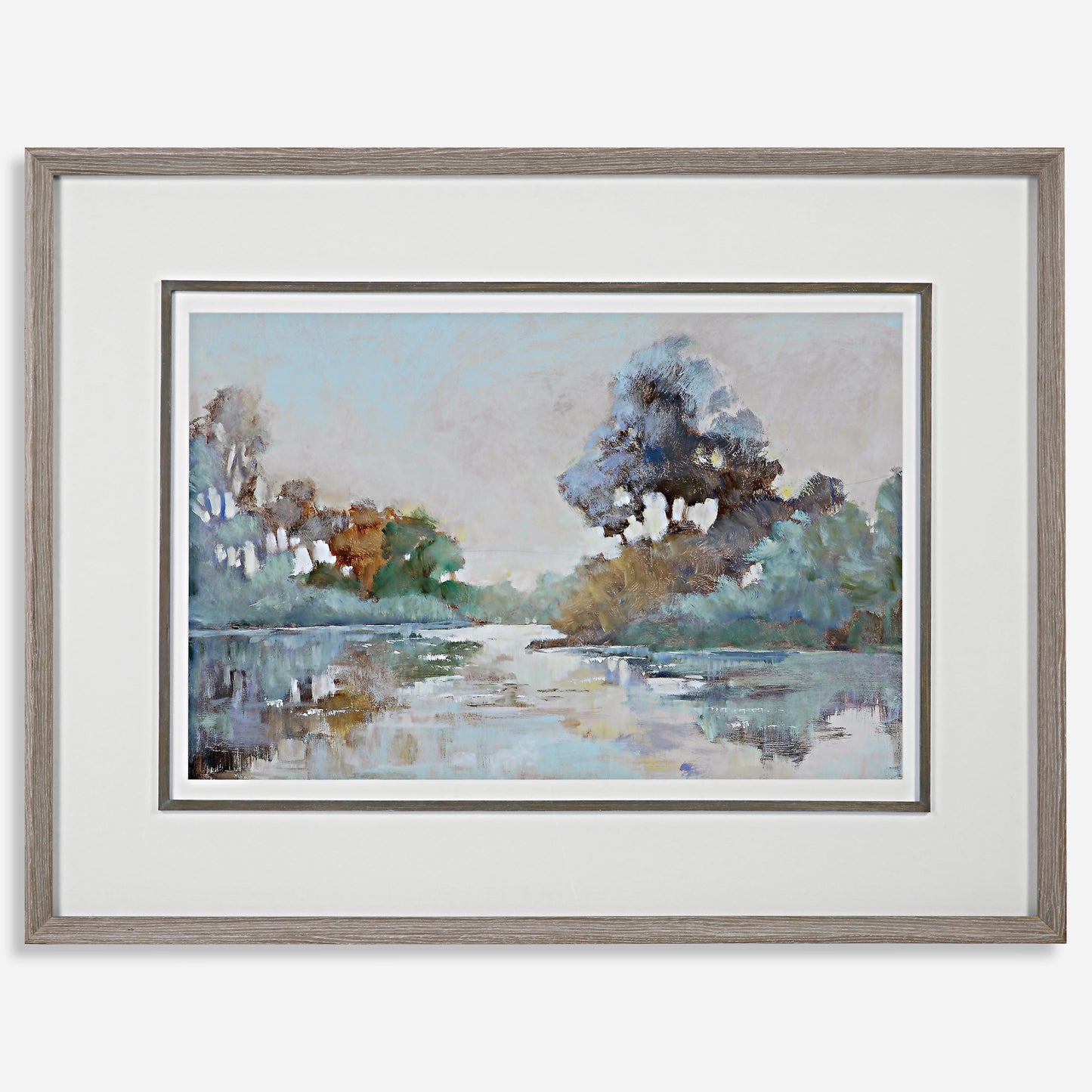 Uttermost Morning Lake Watercolor Framed Print 41418